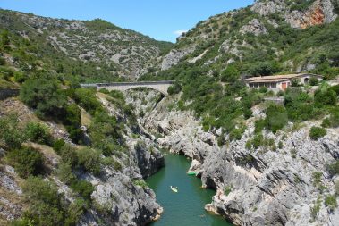 Portiragnes Plage Ferienhaus Gorges de l´herault Bootsverleih und Klippenspringen