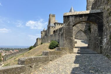 Cité Festung von Carcassonne Ritter Römer Pferde