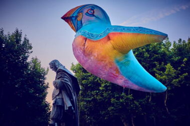 Eröffnung_Feier_Les_Allées_Paul-Riquet_Vogel_Statue